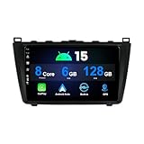 MISONDA [6GB+128GB] Autoradio 8 Core Android 15 pour Mazda 6 GH 2007 2008 2009 2010 2011 2012 - CarPlay sans Fil/Android Auto/DSP -Cam�ra+MIC- 9 Pouces IPS 2 Din - RDS BT Dab Commande au Volant