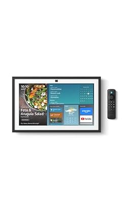 Amazon Echo Show 15 (newest model), Full HD 15.6" kitchen hub for home organization, with built-in Fire TV, Designed for Alexa+
