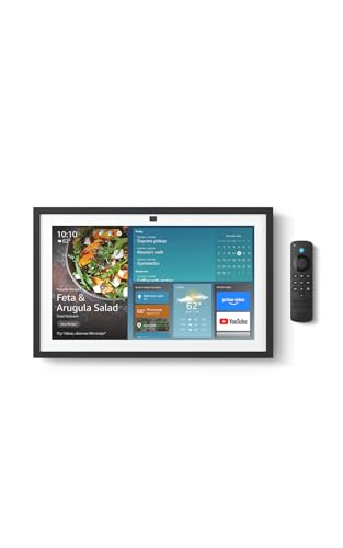Amazon Echo Show 15 (newest model), Full HD 15.6' kitchen hub for home organization, with built-in...