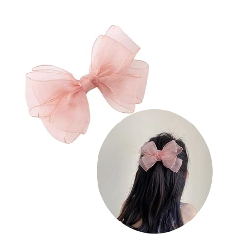 Pink Bows for Hair Clips for Women Birthday Toddler Girl's Barrettes Cute Hair Accessories for Girls Bowknot Hairpins Pink Hair Bow Clip for Thin Thick Hair
