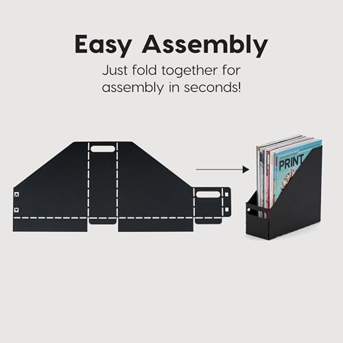 IRIS Suportes de arquivo de revistas de metal dos EUA, pacote com 6, para cartas/arquivos legais, or