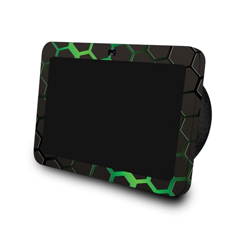 Image of Skin Compatible with Amazon Echo Show 8 (3rd Gen, 2023) - Green Hex - Premium 3M Vinyl Protective Wrap Decal Cover - Easy to Apply | Crafted in The USA by MightySkins