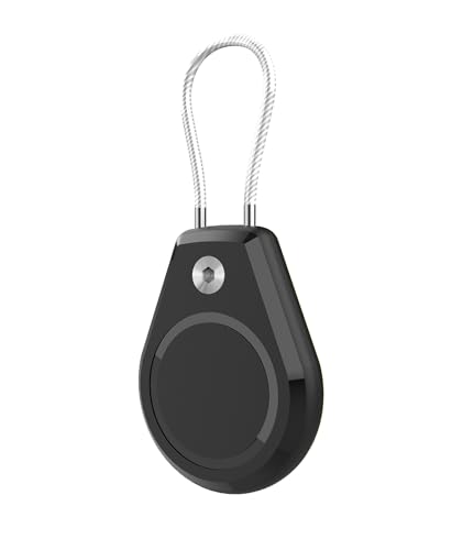 Image of Case with Keychain Holder Shockproof Scratchproof Case for Protective Accessory for Tracking Pets Keys (Black)