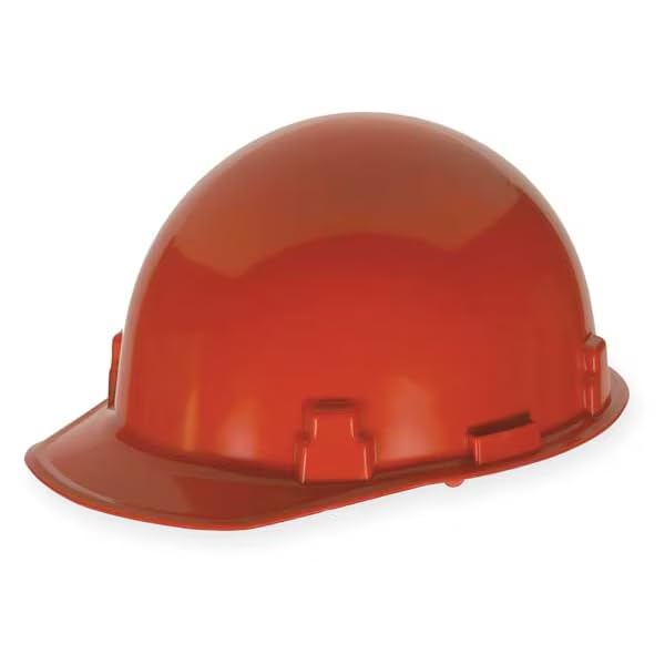 Hard Hat, Glass-Reinforced Nylon, 4 Point Ratchet, Type 1, Class G, Red, Mfr: 486961-A