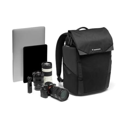 Manfrotto MB CH-BP-30 Chicago Kamerarucksack klein, vielseitig als Tagesrucksack/Fototasche für Fotografen/Videofilmer, für DSLR, spiegellose Kamera, Laptops, Objektive und Reiseausrüstung BP 30 Klein