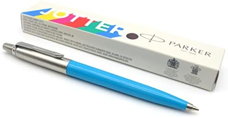 Parker Jotter Originals Ballpoint Pen - Sky Blue Finish - 60s Pop Art Collection - Blue Ink - Gift Boxed