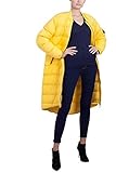 Marke: Napapijri Damen - lange Daunenjacke aus Nylon Stretch gelb - Push96.com