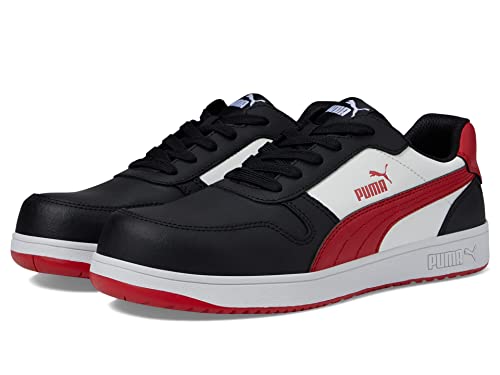 PUMA Frontcourt Leather Low ASTM EH chaussure de sécurité basse en cuir noir
