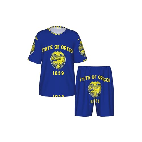 Pyjama homme Oregon ensemble de nuit élégant imprimé décontracté