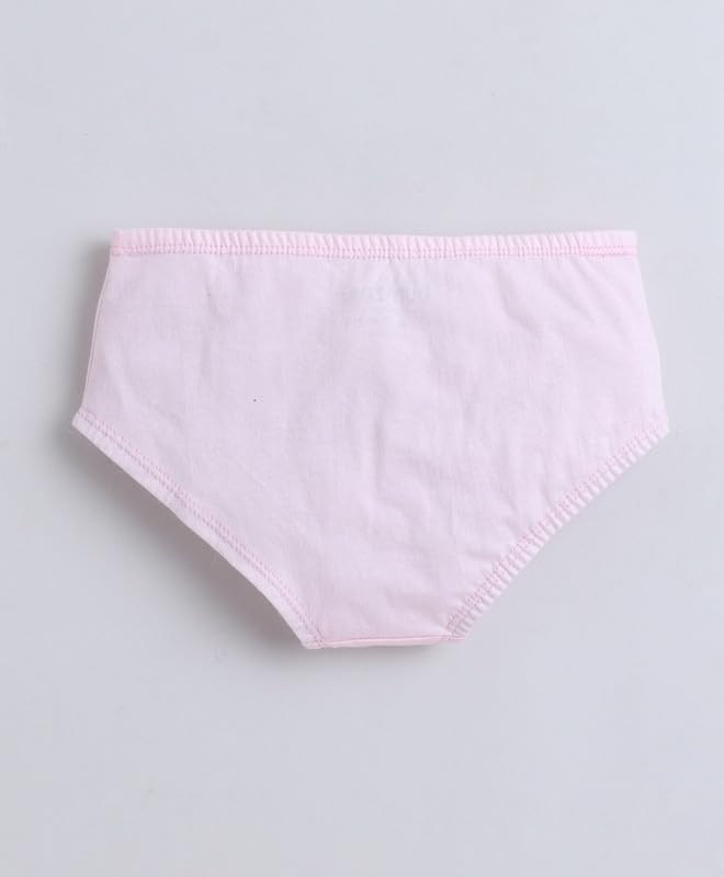 BUMZEE Girls Compact Cotton Solid Color Hipster Pack of 3 Pink & Sky Blue - 9-10 Years (Peb11412J-pnk) 3