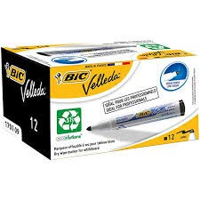 BIC Velleda 1701 Whiteboard Marker 1.5 mm Pack of 12 Black