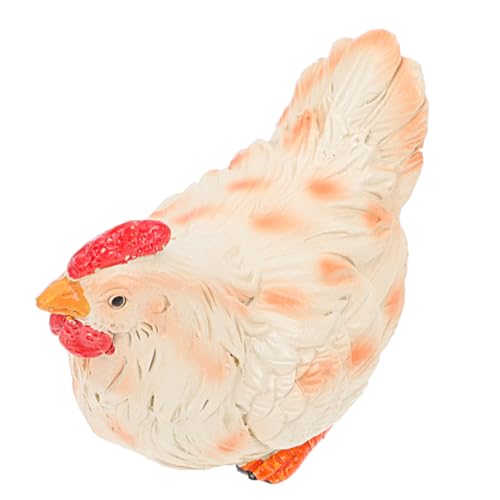 HIAKDOFT Resin Huhn Figur Gartenfigur Wetterfest Gartendeko Draußen...
