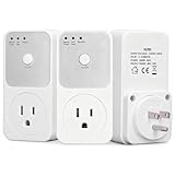 3 Pcs 1800W Regulador de Voltaje para Refrigerador, Protector de Voltaje, Enchufe AC120V, No Break para Lavadora, TV, PC,...