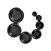 Sumsoctober 200PCS Rubber Grommets 7 Sizes Wire Routing Protector for Electrical Industrial Applications Sheet Metal Pipe Cylinder