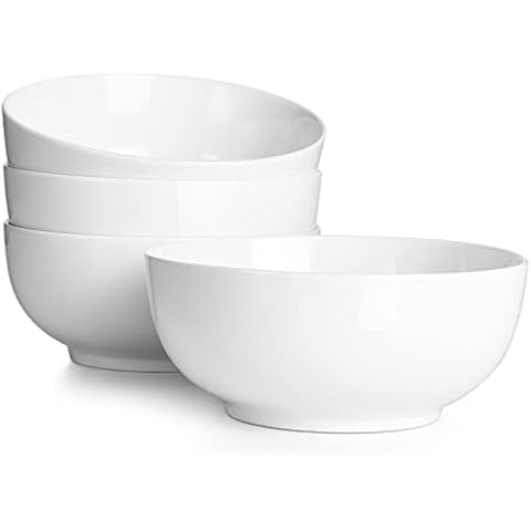 DOWAN Soup Bowls, 39 Ounce Large Salad Cereal Bowls Cover