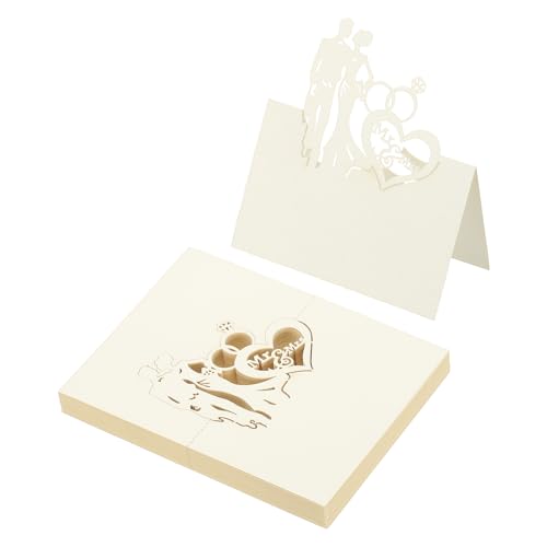 Cartes de table laser pour un banquet de mariage élégant et une décoration de buffet raffinée