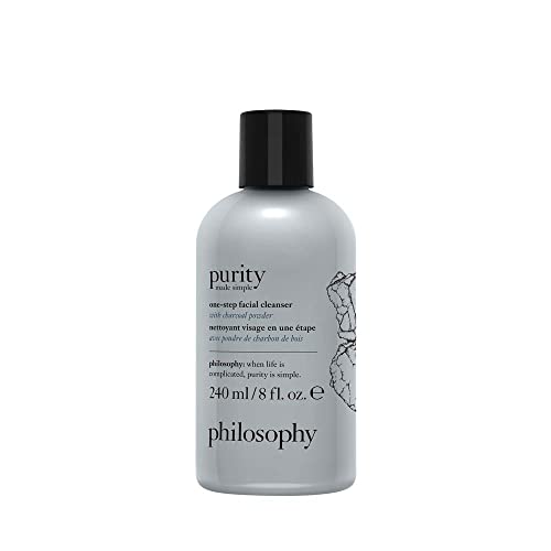 philosophy purity made simple one-step facial cleanser with charcoal powder, 8 Oz philosophy purity made simple one-step facial cleanser with charcoal powder, 8 Oz