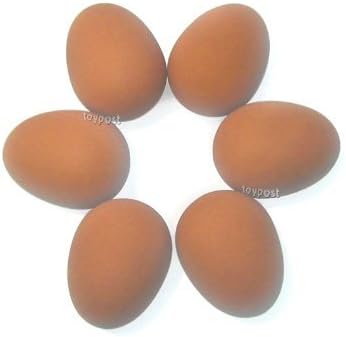 Bouncy Eggs (6x) Large 6cm size Fake Eggs
