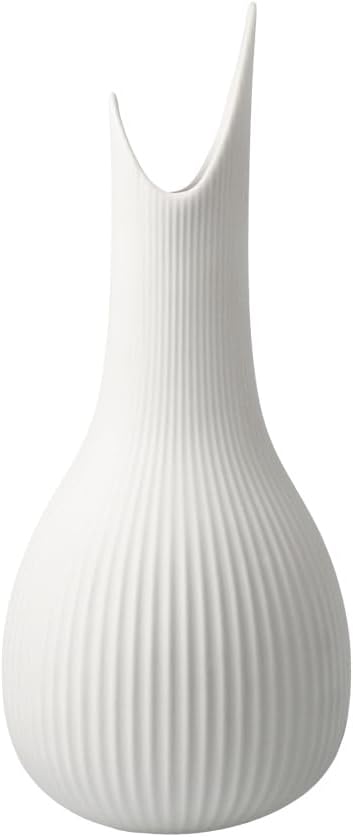 Glass Vase Amber Rain Brown 60 cm