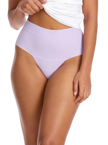 Image of hanky panky - BreatheSoft High Rise Thongs for Women | Microfibre Knit Underwear Panties, Lingerie | Sizes (XS-XL), 3 pack