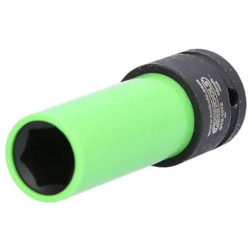 KS Tools 515.1072 1/2" Alu-Felgen Kraft-Stecknuss robust, lang, 15mm