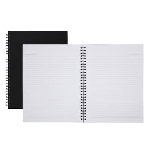 Office Depot Wirebound Notebook, Business, 7 1/4in. x 9 1/2in., 160 Pages (80 Sheets), Black, ODUS1402-024 image 4