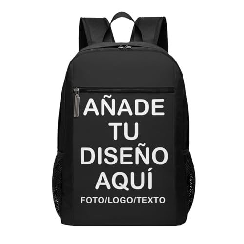 Mochila personalizada – Agrega tu texto/imagen/foto o logo – Diferentes Diseños para personalizado – Mochila escolar ligera para estudiantes, viajes, camping y vuelta al colegio