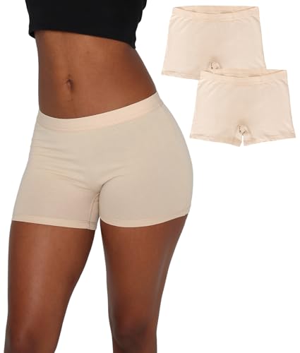 Image of EVARI Women's Cotton Boyshort Underwear Panties - Breathable Underwear for Women, Tagless Boxer Briefs, Seamless Boy Shorts