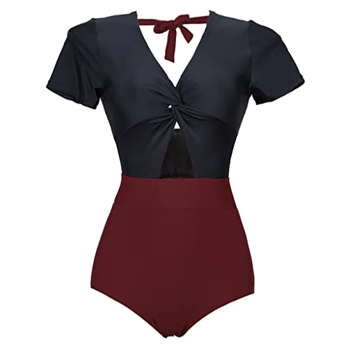 Maillot de bain 1 pièce dos nu avec découpes pour un effet galbant élégant