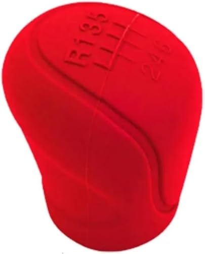 LINGLINGCOM Silicone Car Shift Knob for Hyundai i20(BC3/BI3) 2020-2025, 6-Speed Anti-Slip Tear-Resistant Automatic Vehicle Gear Manual Stick Shifter Knob Protector Accessories (Red)