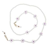 WESIEVYA Chaîne De Lunettes à Motif Floral Cristallin Polyvalente Pour Masque Et Lunette...