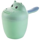 Tazza per il risciacquo del bagnetto per bambini, Divertente versatore d'acqua per il bagno di Hippo per bambini con design facile da riempire, Doccia delicata per risciacquo dei capelli, Material