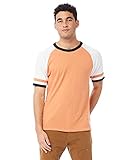 Alternative Men's The Slapshot Tee, Southern Orange/White/Black, X-Large