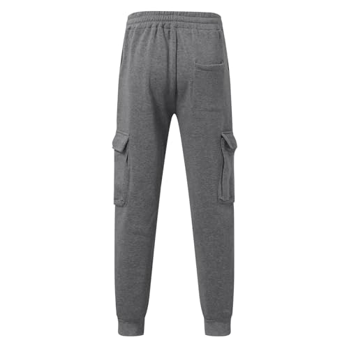 Sweatpants for Men Work Pants Joggers Straight Barrel Wide Leg Sweatpant with Pockets Fall Men's Clothing Lounge Cargo4