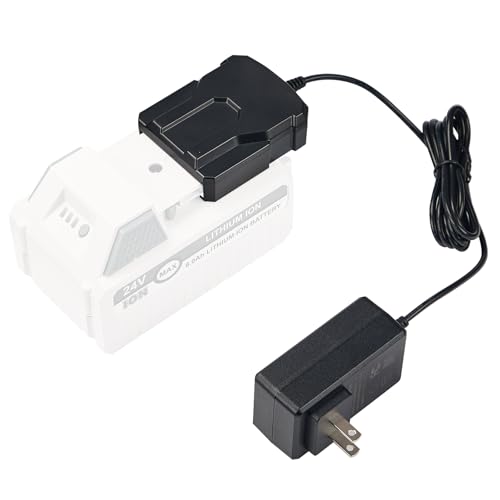 YCFSERMYO 24VBAT Fast Charger for Snow Joe & Sun Joe 24V Lithium Ion Battery24VBAT-LTE 24VBAT-LT 24VBAT-XR iBAT24-LTE iBAT24-LT iBAT24-XR All iON Battery Models