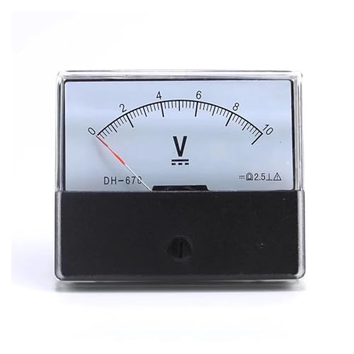 �A�i���O�d���p�l�����[�^�[ �A���y�A�d���v DH-670 �|�C���^�[�A�i���ODC�d���v 5V 10V 15V 20V 30V 50V 100V 70*60mm ���x2.5 0-500V(300V)