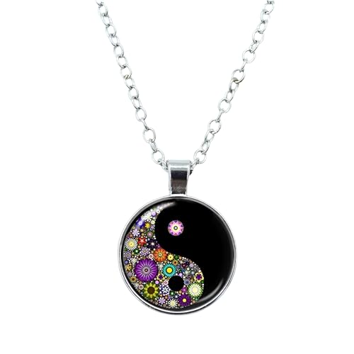 Collier Yin Yang pour homme et femme, le cadeau spirituel Tai Chi en argent 925