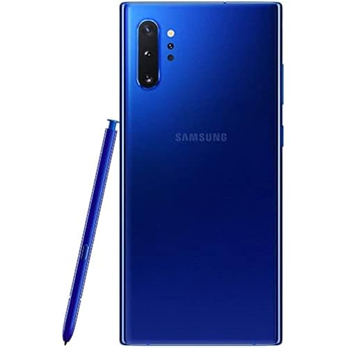 Samsung Galaxy Note 10+, 256GB, Aura Blue - Fully Unlocked (Renewed)