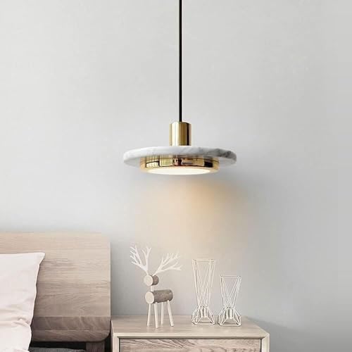 Suspension LED en marbre pour illuminer votre table de cuisine