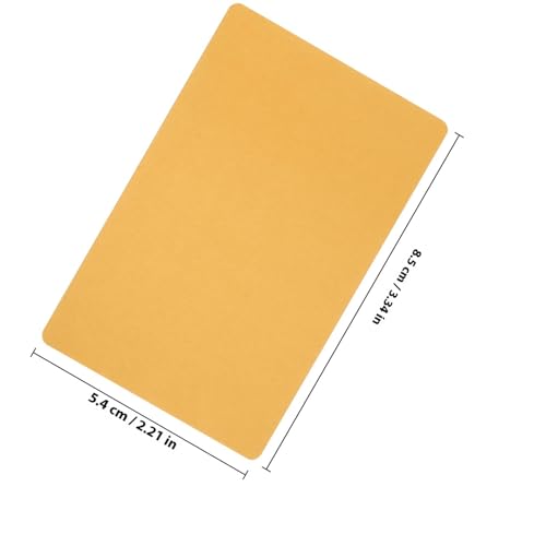Tarjetas de visita de aluminio de diseño liso en blanco para grabado profesional, 80 piezas 2