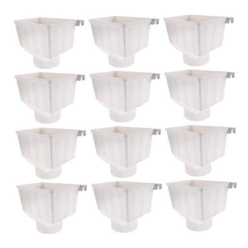 HOMSFOU Deviatore Di Scarico Pvc Per Grondaia Filtro Integrato, Accessorio Per Raccolta Acqua Piovana, Soluzione Per Protezione Fondamenta e Drenaggio Efficiente Case e Ville