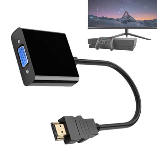 Convertidores de cable de pantalla   Adaptador VGA, conector de señal seguro | Adaptador de vídeo VGA a para monitores portátiles, dispositivos ultrabooks dan