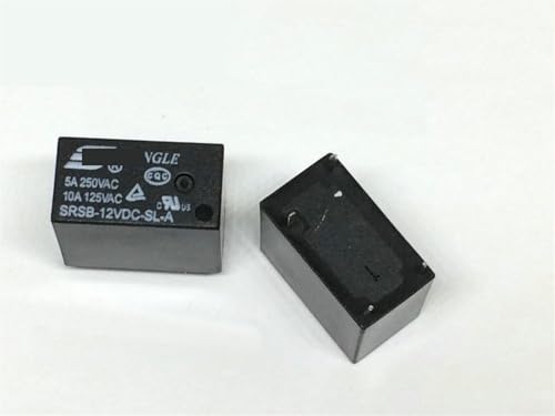 Relais SRSB-12VDC-SL-A 5A 4 broches DIP4 pour circuits imprimés, lot de 5 pièces