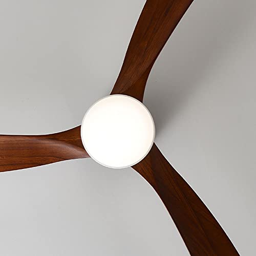 Ventilateur de plafond moderne avec lampe LED dimmable et télécommande