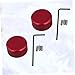 OFFSCH 2sets Aluminium Alloy Footswitch Toppers for Guitar Effects Pedals Durable Wine Red Pedal Caps with Screws and Handle Protects Footswitch and Extends Lifespan