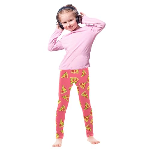 Girls' Athletic Leggings - Breathable Moisture-Wicking Stretch Pants for Gym, Dance, Yoga & Daily Wear Size 4-10T4