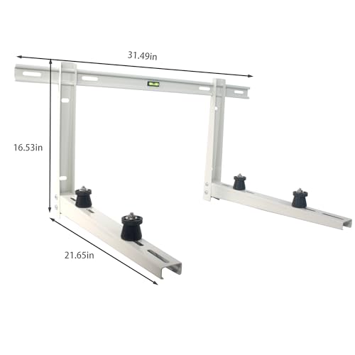 Image of Wall Mounting Bracket for 9000-36000 BTU Condenser,Ac Support Brackets Rust Free Stainless Steel for Mini Split Air Conditioner Heat Pump Systems. (9000-36000BTU)