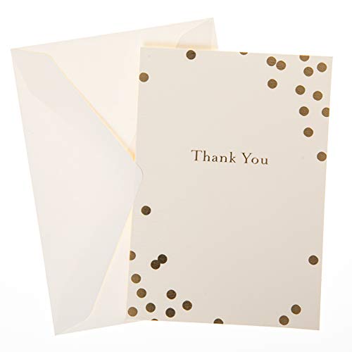 Image of Graphique Box of Thank You Cards, Confetti - Includes 10 Cards with Matching Envelopes and Storage Box, Cute Stationery Made of Durable Heavy Cardstock, Cards Measure 3.25 inch x 4.75 inch