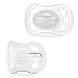 Medela Baby Newborn Silicone BPA Free Pacifiers for 0-2 Months, Extra Lightweight and Small Teat, Designed for Breast Feeding Babies, Supports Natural Suckling, 2 Pack