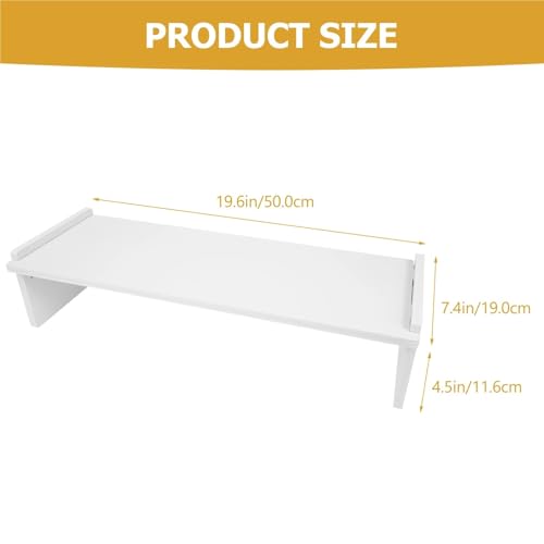 Support pour ordinateur portable en bois avec rangement surélevé - 4